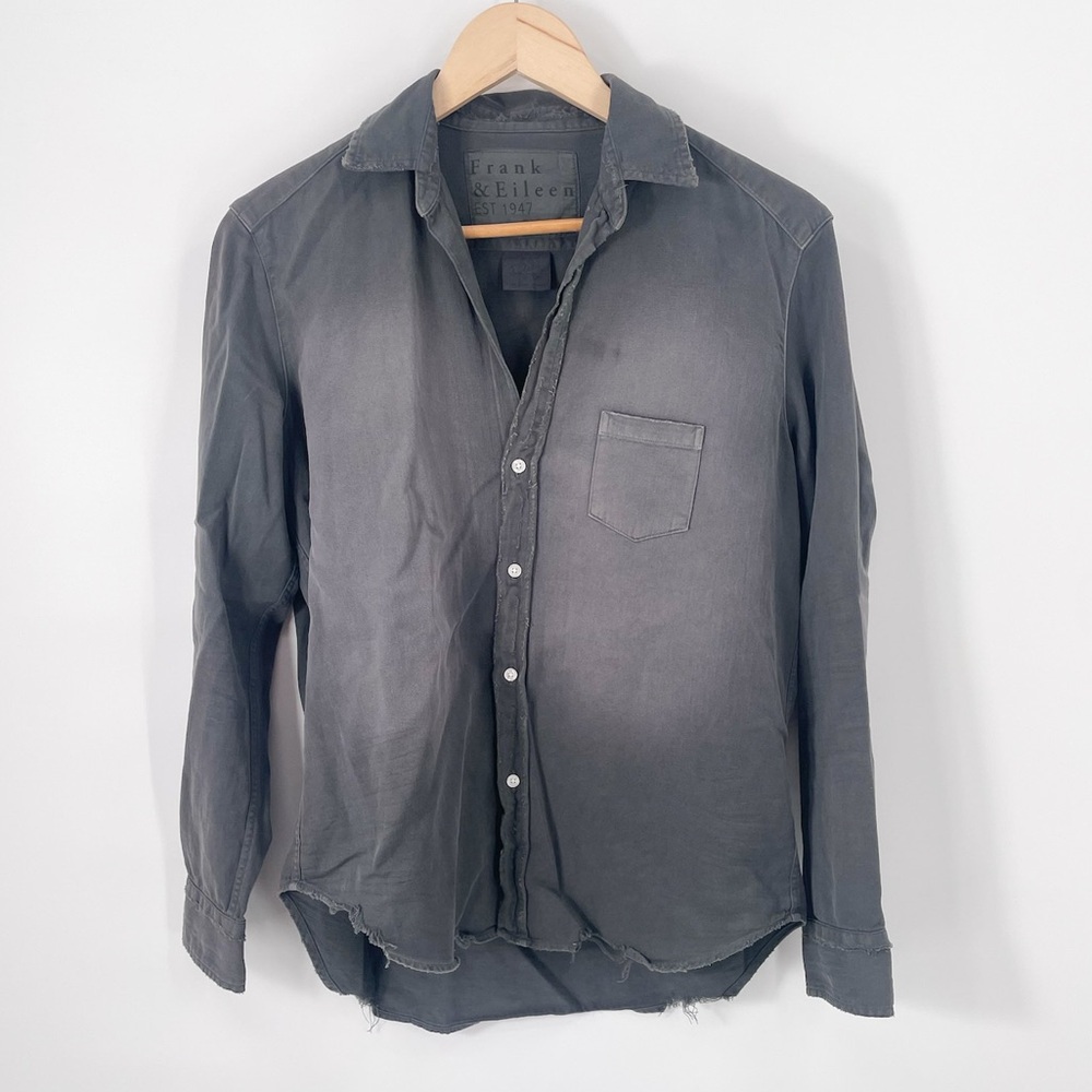 Frank & Eileen Gray Button Down Shirt size XS